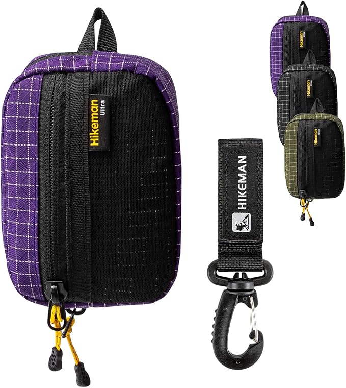 HIKEMAN EDC Multi-Purpose Pouch, Utility Tool Bag for Men, Lightweight Small Tactical Pocket, Portable Nylon Molle Compatible Military Utility Pouch for Everyday Carry, Outdoor Camping