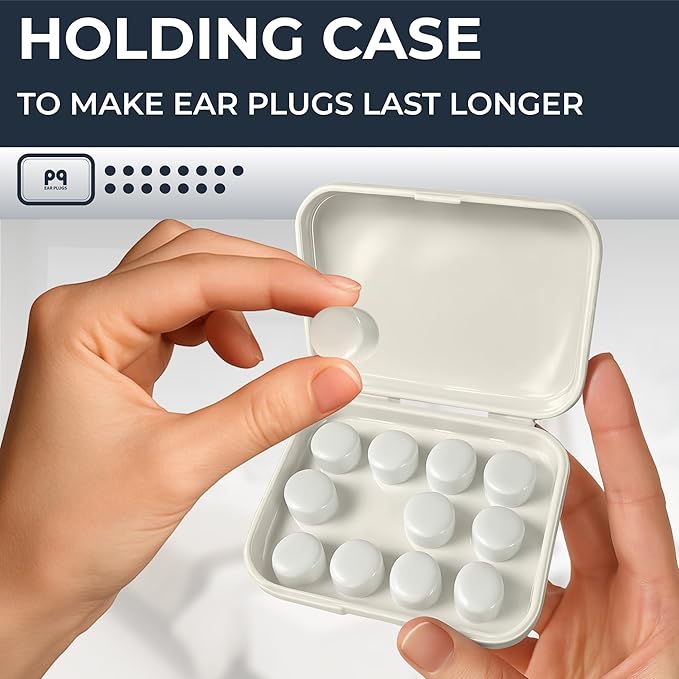 Peace&Quiet PQ Wax Ear Plugs for Sleeping, Swimming - 15 Soft Noise Cancelling Silicone Gel Wax Earplugs for Sleep and Swimmers, Ear Protection with Sound Blocking Level of 32 Db, (15-Pillows)