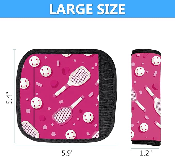 Luggage Handle Wrap 3Pcs Suitcase Identifier - Strap Wrap Cover, Easy Identification Bright Neoprene Marker Sleeve Grips Comfort Travel Accessories for Airport (Y39)