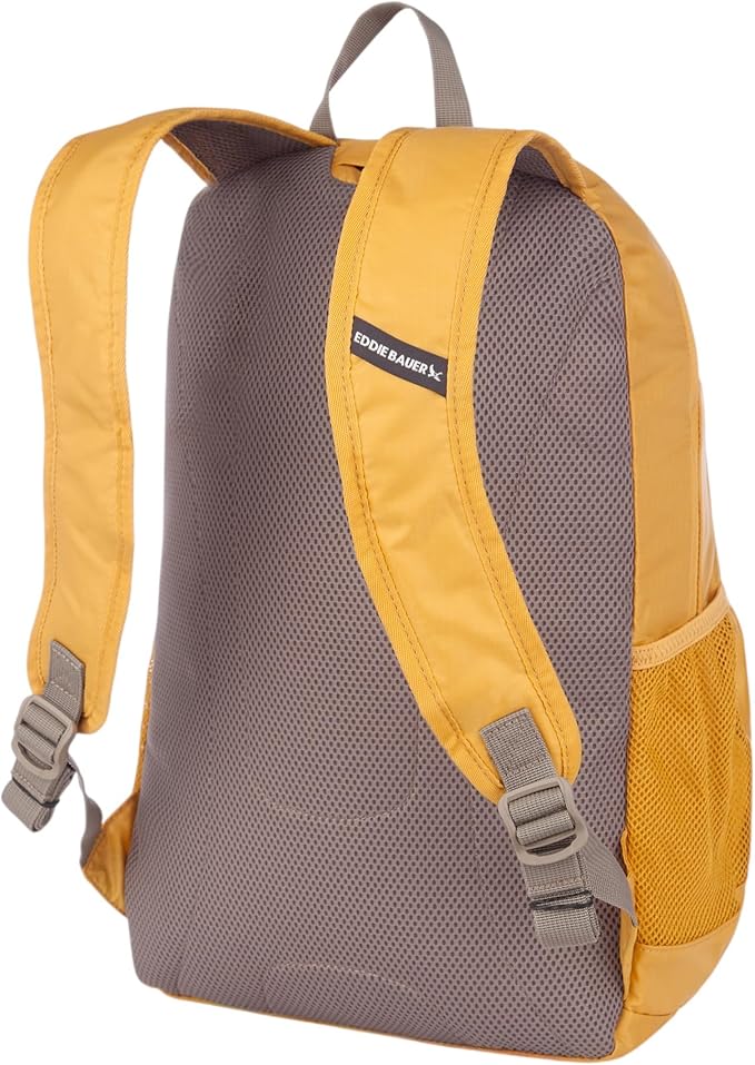 Eddie Bauer Stowaway Packable Backpack | Travel | Outdoor | Lightweight | Foldable | Durable | Ripstop Polyester | 30L - Field Gold