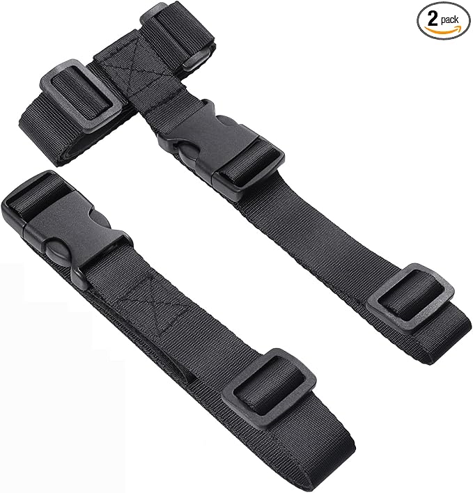 Vigorport Luggage Straps, Luggage Connector Straps for Suitcases Add A Bag and Connect Your 2 Suitcases Together Adjustable Attachment Accessories Belts (1'' Width S Size)