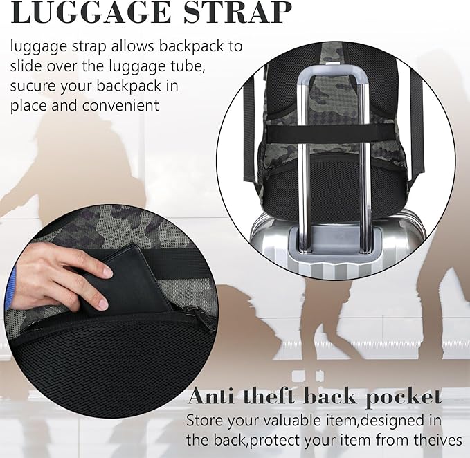 MATEIN 17.3 Inch Computer Backpack, Extra Large TSA Friendly Travel Laptop Backpack, Anti Theft Carry On Flight Approved Business Work College Backpack Bag for Men Women Gift