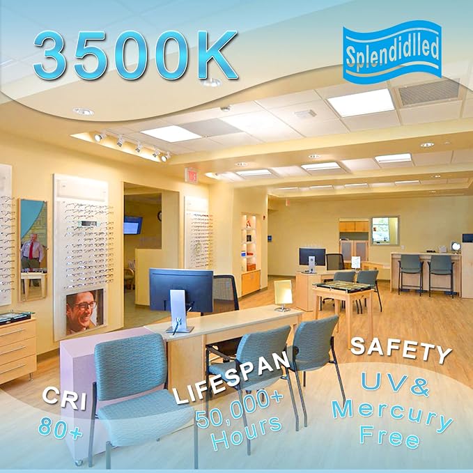 4FT LED Retrofit Kit,Recessed Fluorescent Light Retrofit Super Bright LED Light,Panel Light,Troffer Quick Repair and Retrofit LED Kit,No Professional Tools Required,36w,3500K Warm Light (4 Pack)