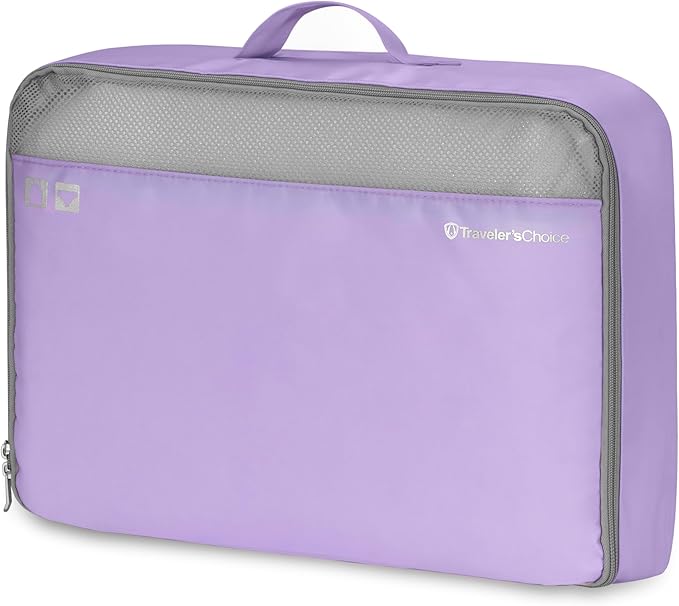 Traveler's Choice Cloverland Packing Cubes, 5-Piece Set, Purple