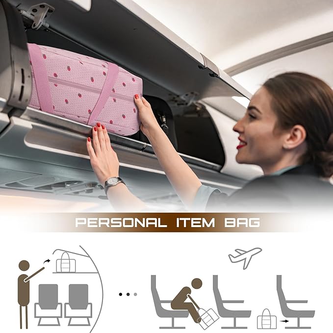 Travel Duffel Bag Foldable Weekender Overnight Bag for Men Women Lightweight Carry on Tote Bag For Spirit Airlines