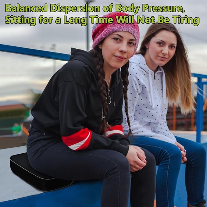 Stadium Seats for Bleachers with Integral Cutting Memory Foam, Stadium Seat Cushion Waterproof Extra Thick Bleacher Cushion, Portable Stadium Cushions for Indoor Outdoor Events