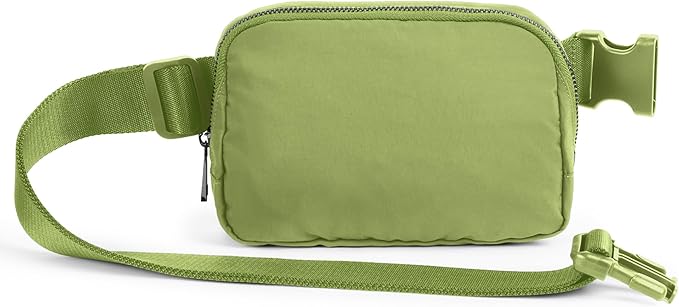 ODODOS Unisex Mini Belt Bag with Adjustable Strap Small Fanny Pack for Workout Running Traveling Hiking, Olive