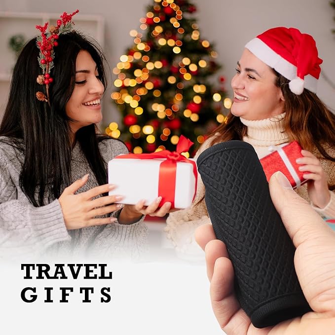 Luggage Handle Wrap for Suitcase/Carry On/Backpacks-Neoprene Luggage Handle Wraps Bright Luggage Identifiers/Tags/Spotter/Markers Travel Accessories/Essentials-Black