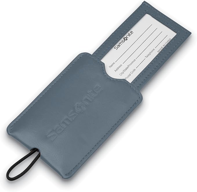 Samsonite 2-Pack Vinyl ID Tags, State Blue