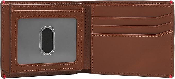 Fossil Men's Everett Leather Bifold with Flip ID Wallet