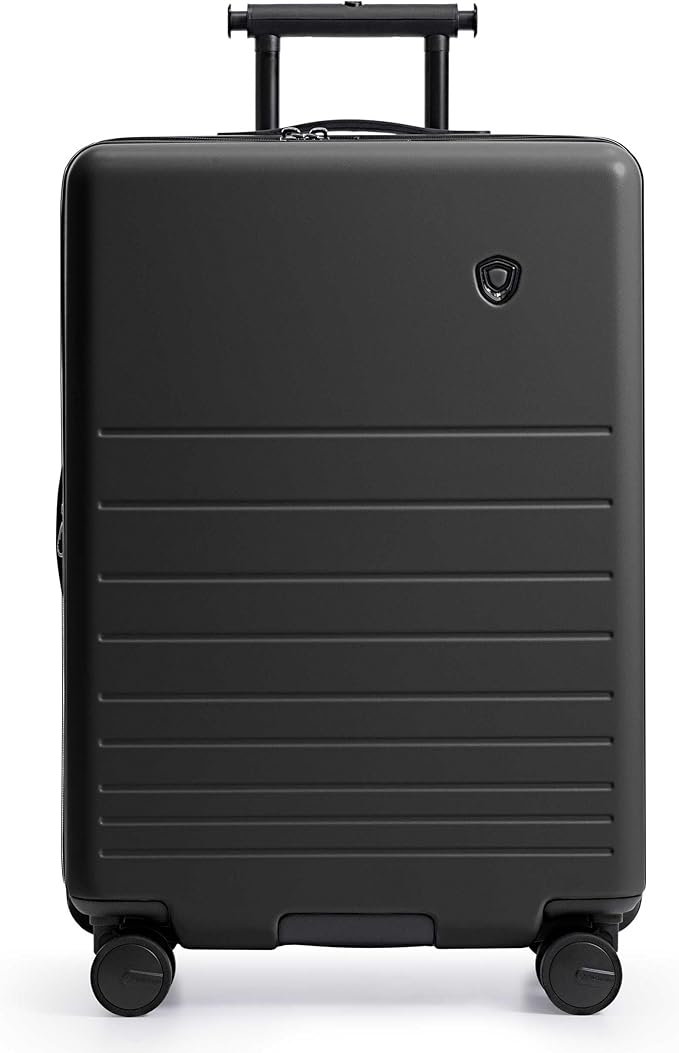 Traveler's Choice Markham Hardside Expandable Luggage with Hinomoto Spinner Wheels, 26-Inch Medium, Black
