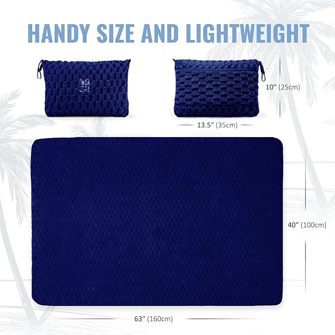 BOACAY Packable Travel Blanket for Airplane, Car - Compact Office Blanket - Portable Pillow for Adults, Kids with Case, Luggage Sleeve, Backpack Clip