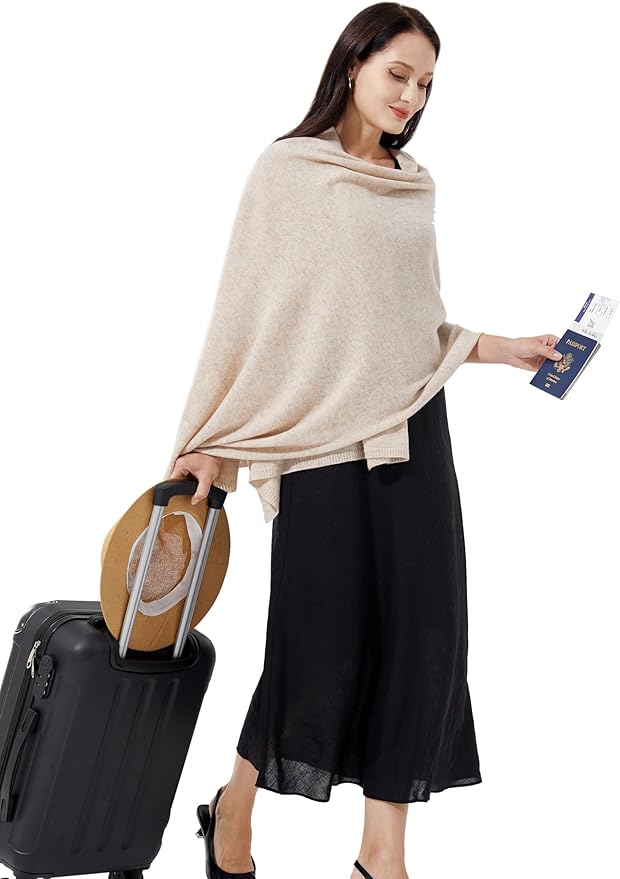 Soft Cashmere Blend Wrap Chic Scarf Stole for Women Wayfarer Travel Extra Large 87"x28"
