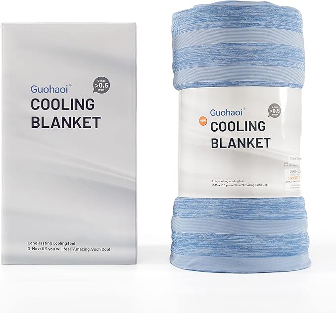Guohaoi Cooling Blanket (90"x108"King Size) for Hot Sleepers,Absorbs Heat to Keep Body Cool for Night Sweats,100% Oeko-Tex Certified Cool Fiber,Breathable,Comfortable,All-Season.