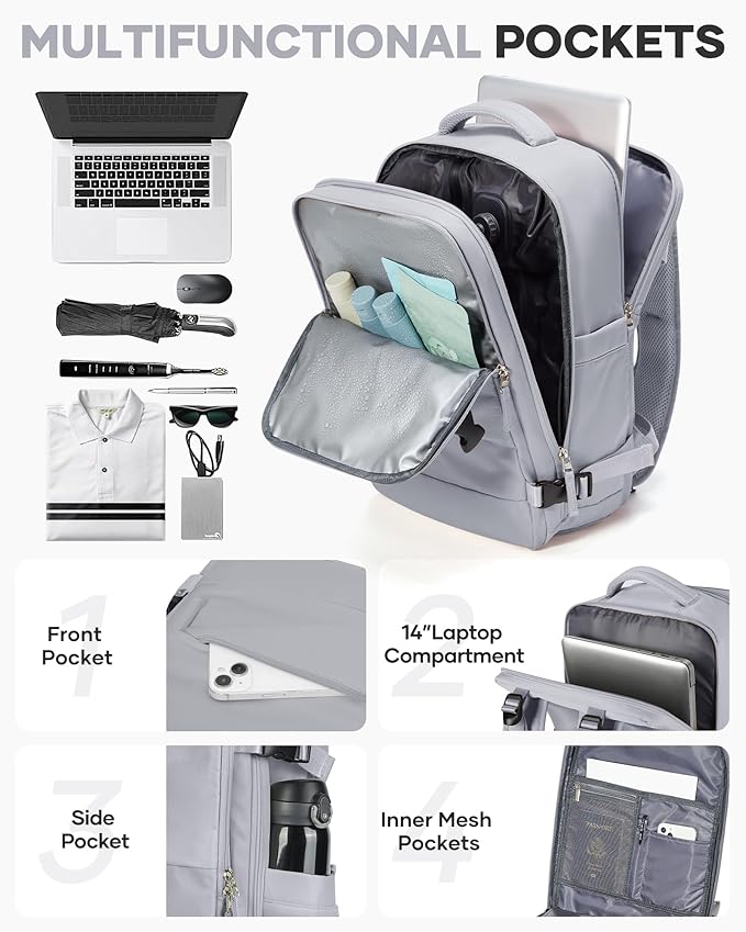 coofay Vacuum Backpack Travel with Pump Vacpack Travel Backpack with Vacuum System Mochila de Viaje Compresion al Vacio Easyvacpack Airbag Backpacks for Traveling Carry on Luggage