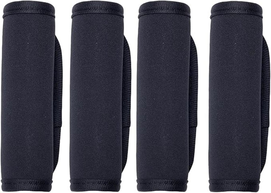 4pcs Luggage Handle Wraps For Suitcase - Soft Suitcase Handle Covers for Travel Accessories（Green, Bright Color for Suitcase Tags Identifiers ）