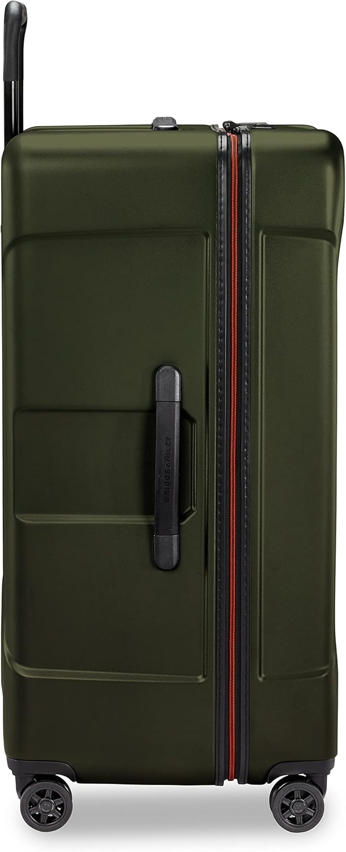 Briggs & Riley 32" Extra Large Trunk Spinner - Checked Luggage for Travel, Suitcases with Wheels, Hardside Rolling Bag for Men & Women, Self-Repairing Zipper - Torq Collection, Hunter Green