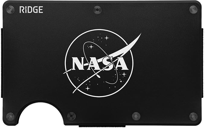 Ridge Wallet for Men - Slim Minimalist Compact Wallet and Card Holder, RFID Protected Front Pocket Wallets for Men with Integrated Cash Strap
