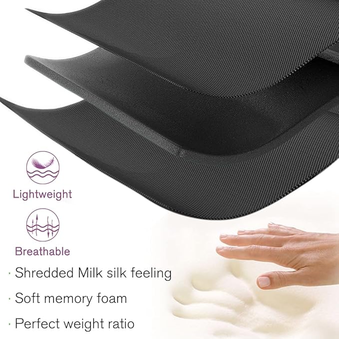 PrettyCare Eye Mask for Sleeping 2 Pack, Sleep Masks for Women Men, 3D Contoured Cup Blindfold Eye Mask, Soft Block Out Light Sleep Mask, for Sleeping, Shift Work, Yoga, Traveling (Black and Purple)