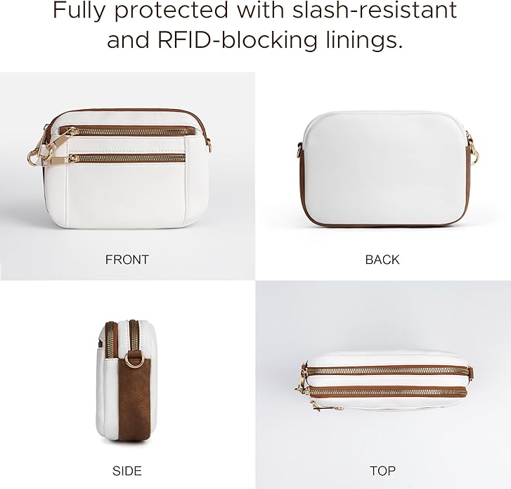 Anti Theft Crossbody Bag for Women, Slash-resistant RFID Blocking Travel Purses, Small Shoulder Bag Handbag