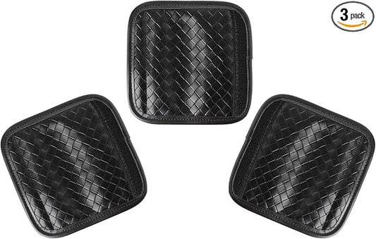 Luggage Handle Wraps -Suitcase Handle Wraps Travel Bag Handle Covers Suitcase Identifier Luggage Makers Covers(3Pcs-Black)