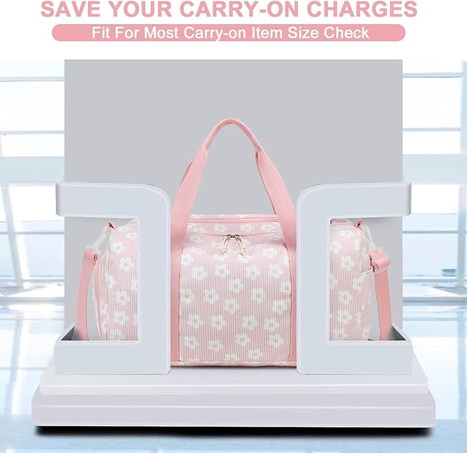 BLUBOON Duffle Bag Girls Kids Cute Gym Bag with Shoes Compartment & Wet Separation Waterproof Sports Overnight Travel Bag