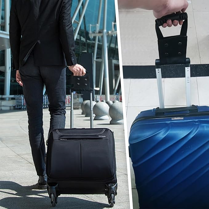 1Pcs Universal Luggage Handle Extender Durable Extension for Suitcase and Carry - On Comfortable Grip Design to Improve Travel Comfort Luggage Strong On Carry-on Bag Add Extender(Black)