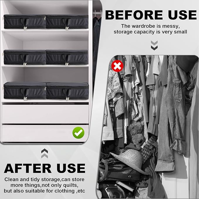 Compression Packing Cubes, 2pc Compression bags for Travel Packing Organizer, Expandable Compression Cubes for Travel, Black