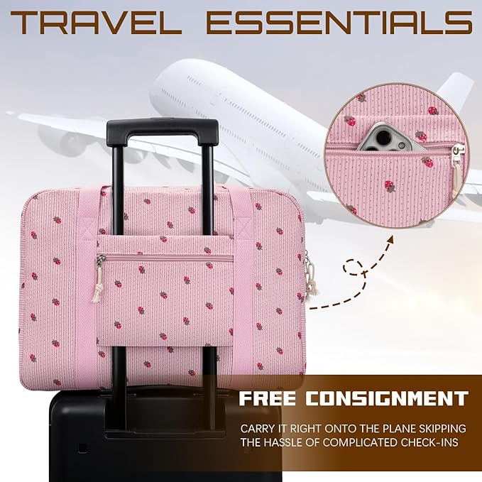 Travel Duffel Bag Foldable Weekender Overnight Bag for Men Women Lightweight Carry on Tote Bag For Spirit Airlines