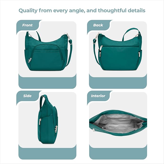 Travelon Anti-theft Classic Crossbody Bucket Bag | Anti-theft