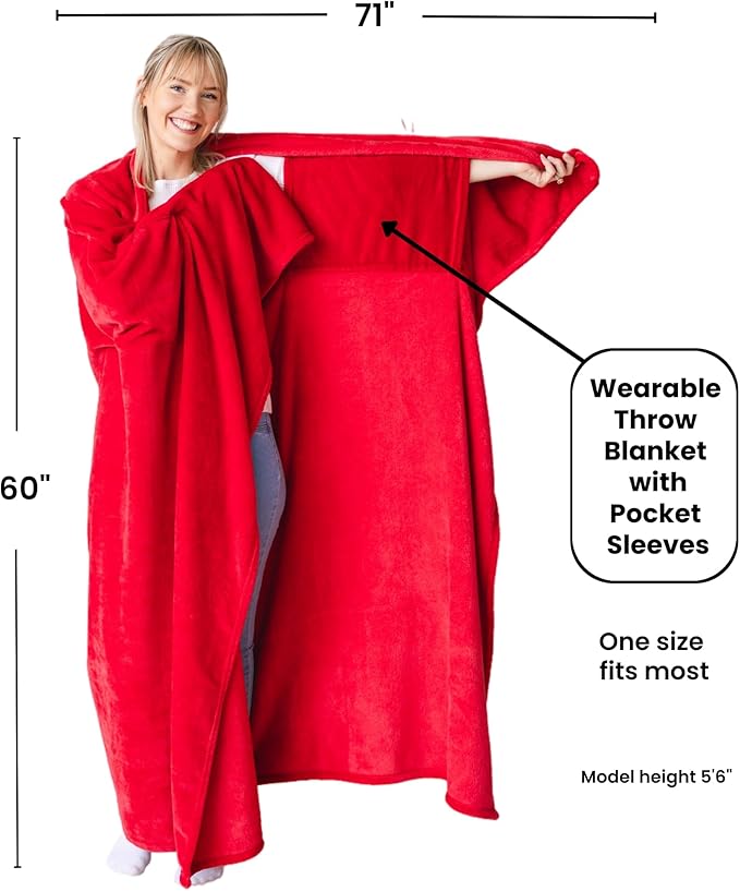 Wearable Blankets for Women, Adult Wearable Blanket Men, Mother's Day Gifts for Her, Wife Birthday Gift Ideas