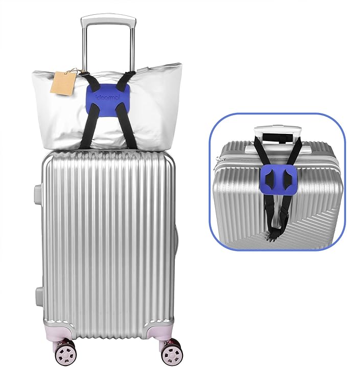 Luggage Straps Bag Bungee, Luggage Bungee - Luggage Straps Suitcase Adjustable Belt-(Blue-2)