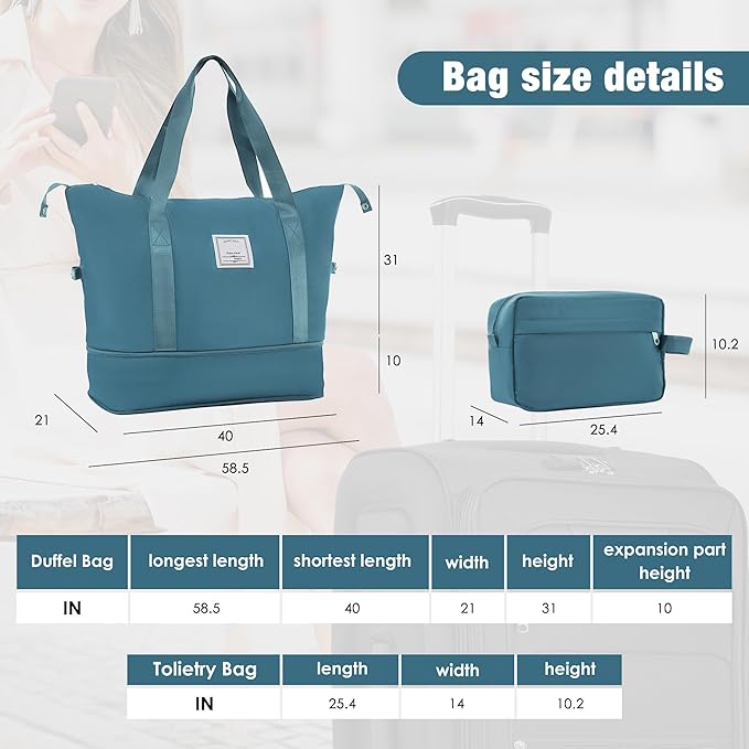 Luggage Sets 5 Piece Softside Expandable Lightweight Durable Softshell Suitcase Sets Spinner Wheels TSA Lock