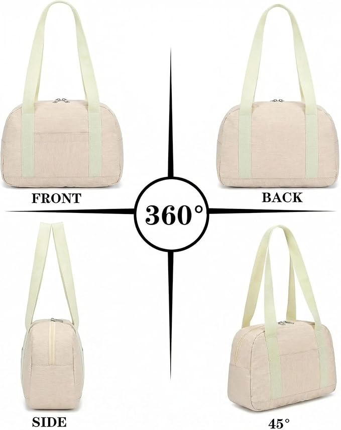 Mini Gym Bag for Women Girls, 12 inch Small Gym Tote, Lightweight Small Carry On Duffle Bag for Travel Sports