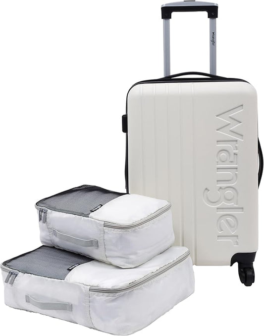 Wrangler Carry-On Luggage Set, Beige