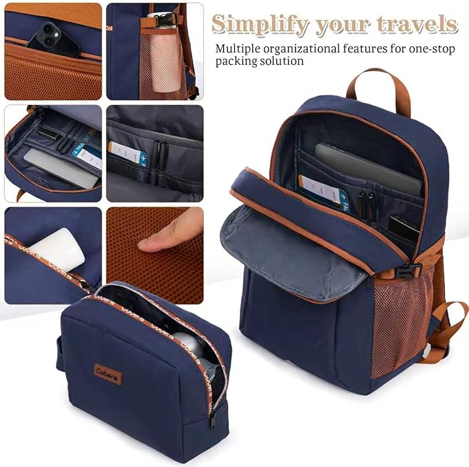 Carry on Luggage 22x14x9 Airline Approved, Suitcases with Wheels Hardshell, Lightweight Hardside Luggage Set with TSA Lock, 20Inch Blue Carry on Suitcase