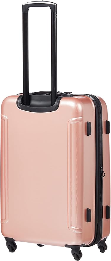 American Tourister Moonlight Hardside Expandable Luggage with Spinner Wheels, Rose Gold, Checked-Large 28-Inch