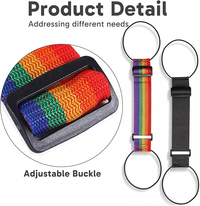 4 Pack Luggage Connector Straps Suitcases, Secure Bag Organization During, Luggage Straps to Connect Two Suitcases, ravel Essentials for Frequent Business Travelers and Family Vacations