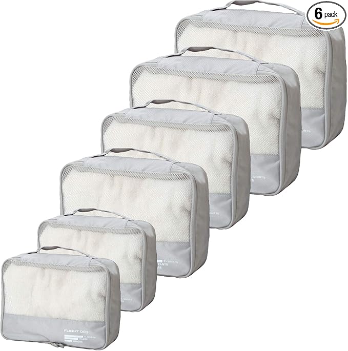 Packing Cubes Set Travel Luggage Organizers Suitcase Lightweight Accessories