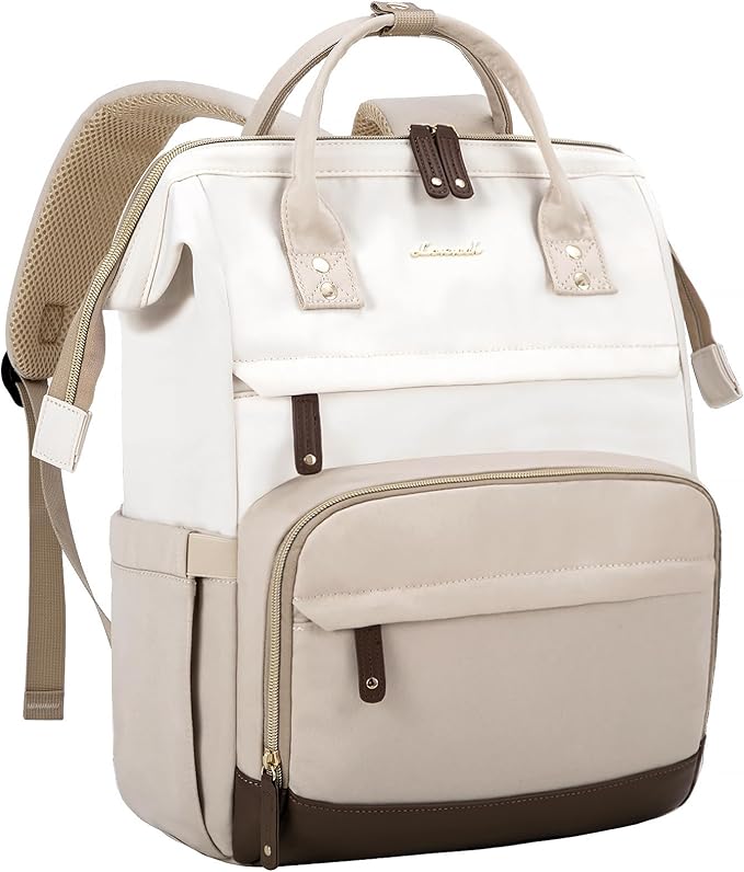 LOVEVOOK Laptop Backpack for Women, 17 Inch Work Business Backpacks Purse With Large Capacity, Waterproof Nurse Bag College Bookbag for School, Waterproof Casual Daypack for Travel