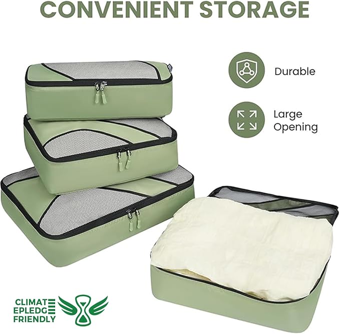 BAGAIL 6 Set Packing Cubes,Travel Luggage Packing Organizers