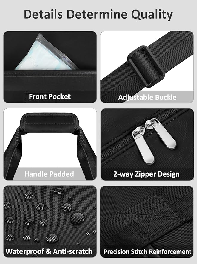 Expandable Travel Duffle Bags Weekender Overnight Bags for Women Men Hospital Bag for Women Labor Delivery with Toiletry Bag Waterproof
