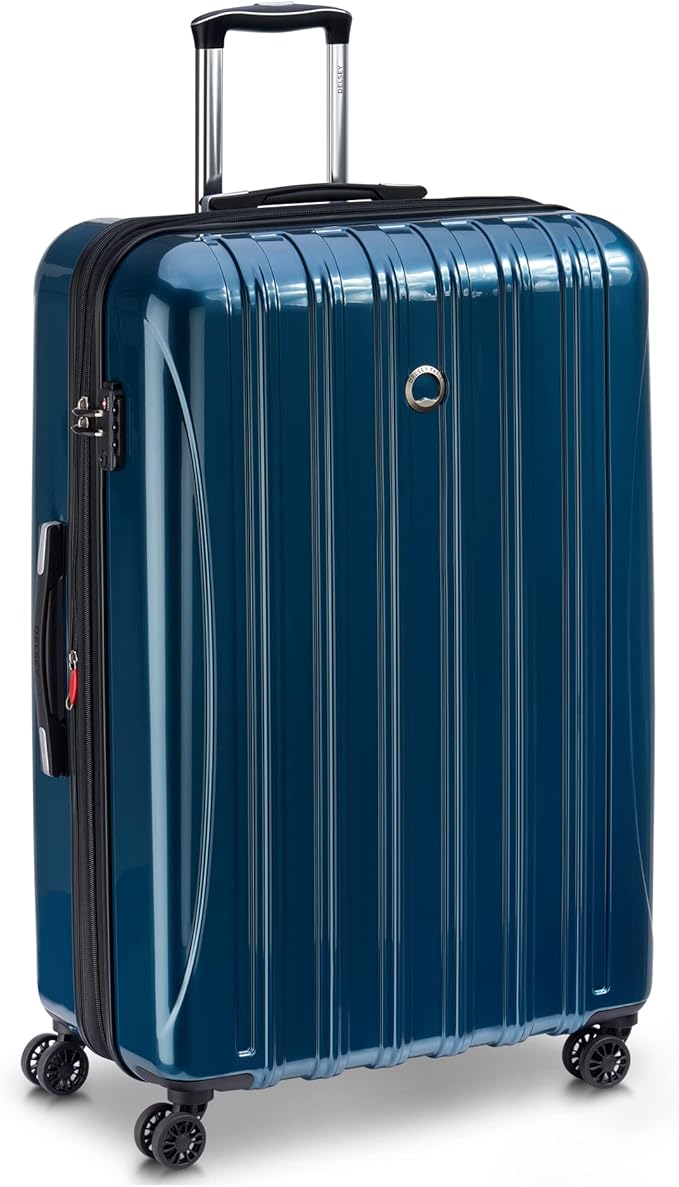 DELSEY PARIS Helium Aero Hardside Expandable Luggage with Spinner Wheels, Teal, 3-Piece Set (21/24/28)