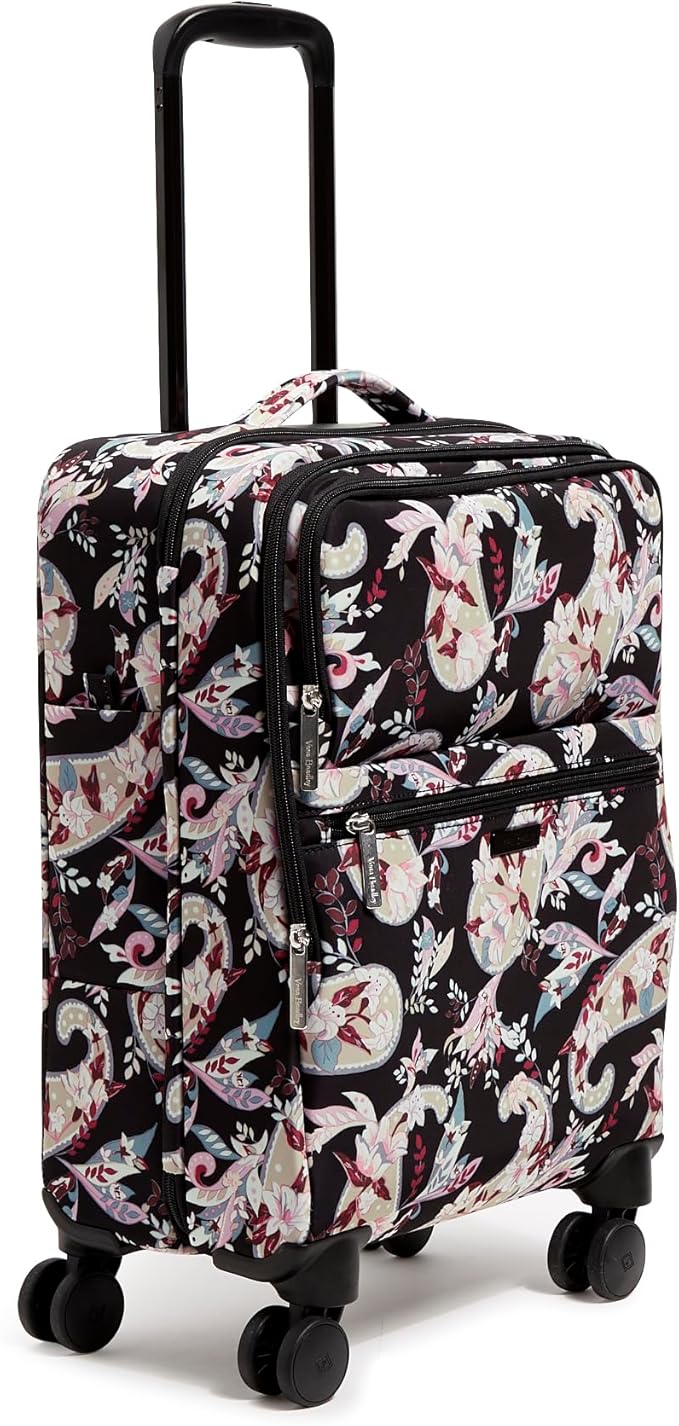 Softside Rolling Suitcase Luggage, Botanical Paisley, 22" Carry On