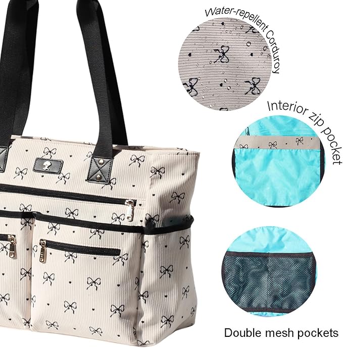 Weekender Bag Carry On Bag Overnight Tote Travel Duffle with 13 Pockets for Travel,Work，Gym,Beach,Teacher,Nurse