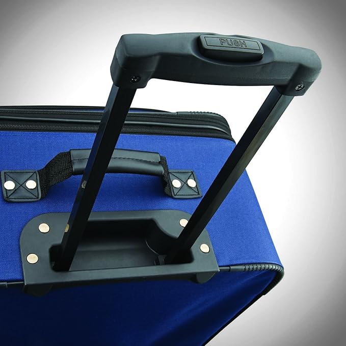 American Tourister Fieldbrook XLT Softside Upright Luggage, Navy, 3-Piece Set (BB/21/25)