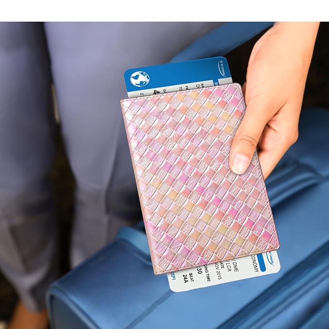 FINTIE Passport Holder, Slim Travel Wallet RFID Blocking Card Case Cover Passport Cover Protector Essentials with Credit Card Slots for Women/Men | Slim, RFID Blocking, Card Case Cover, Essentials, Credit Card Slots