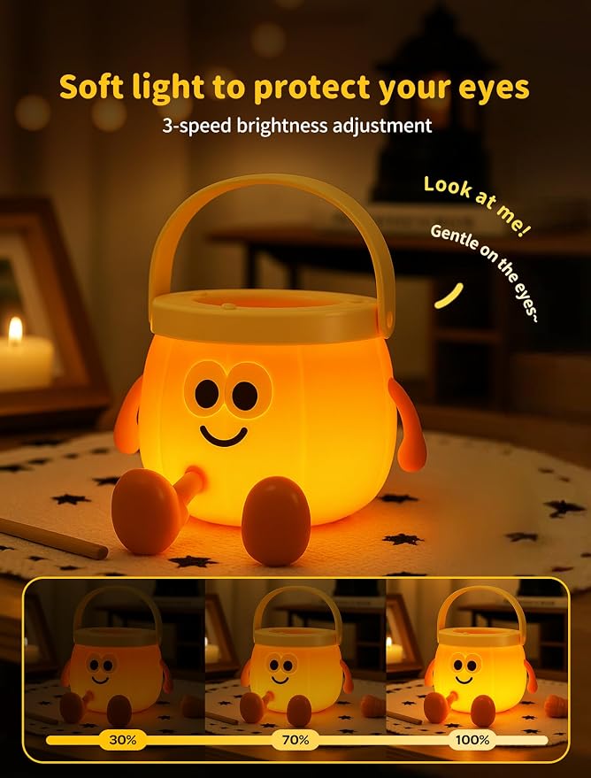 Night Light for Kids, Portable Handheld Night Lamps, Nursery Night Lights, Cute Sleep Nightlight, Dimmable Bedside Lamp, Gifts for Kids Teens Adults, Room Decor