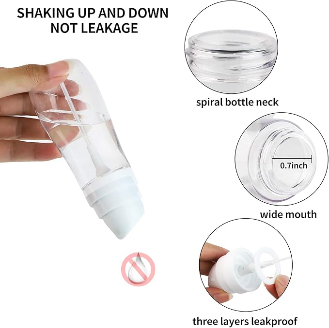 Small Spray Bottle with Fine Mist, 2 Pack 3.4oz/100ml Travel Spray Bottles for Hair and Face, Refillable Spray Bottles for Cleaning Solutions, Perfume, Liquid Cosmetics, Essential Oils TSA Approved