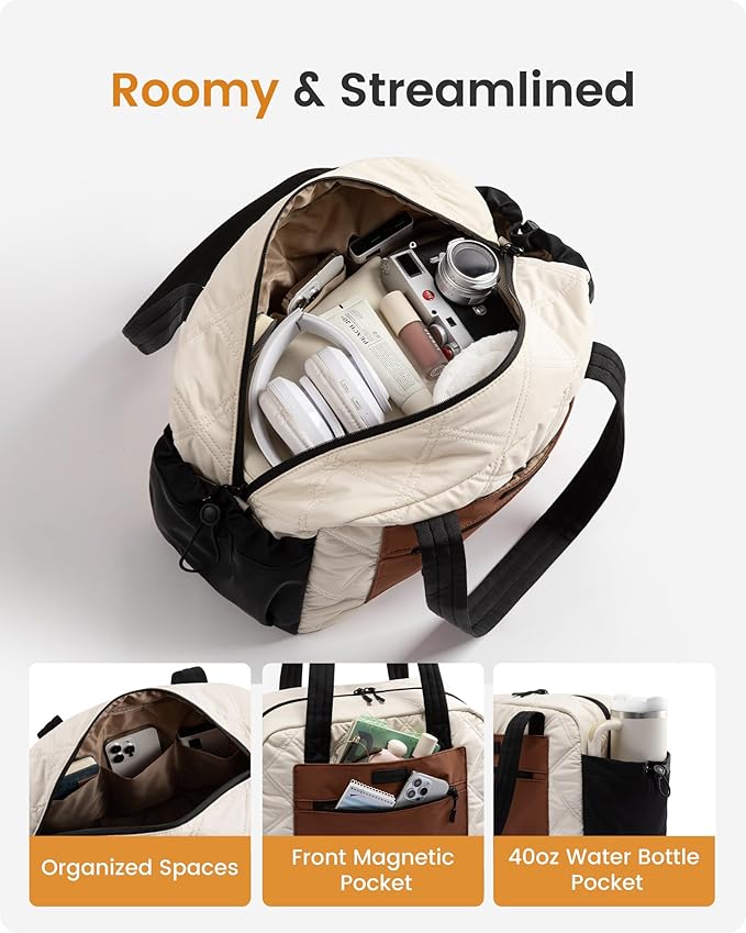 LOVEVOOK Gym Bag for Women, Lightweight Travel Duffle Bag with Wet Pocket, Personal Item Carry On Weekender Overnight Bags for Woman Gym, Yoga, Hospital, Weekend Trips